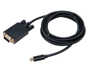 Akasa AK-CBCA17-18BK adapter för USB Type-C-kablar till VGA, svart
