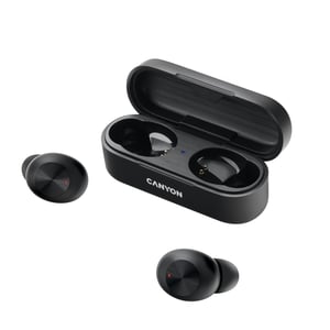 Canyon CNE-CBTHS1B Kopfhörer/Headset, kabellos, In-Ear, Telefonie/Musik, USB Typ C, Bluetooth, schwarz
