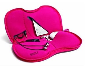 Built ECTRSFS Case for Peripheral Devices – Pink Neoprene Pocket Case