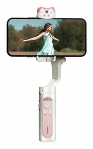 Hohem iSteady V2S Stabilizator aparatu w smartfonie Różowy, Biały