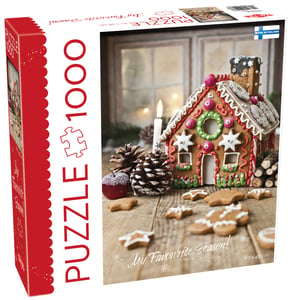 Tactic Puzzle Lovers Pepparkakshus, pussel med 1000 bitar