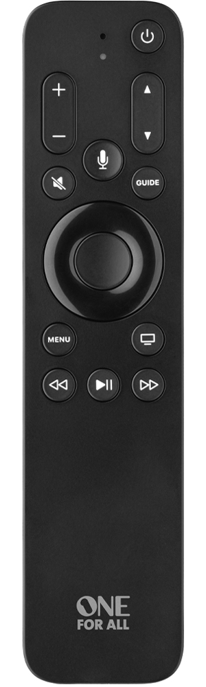 One For All Apple TV Remote pilot RF Wireless Audio, Głośnik soundbar, TV Naciśnij przyciski, Głos