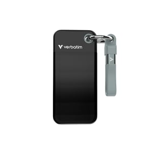 Verbatim Pocket SSD 1 TB USB Typ C 3.2 Gen 2 (3.1 Gen 2) Schwarz, Grau