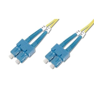 Techly 1m SC/SC 9/125 kabel InfiniBand / światłowodowy Żółty