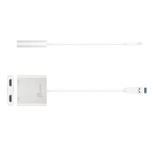 j5create JUA365 zewnętrzna karta graficzna usb 3840 x 2160 px Srebrny