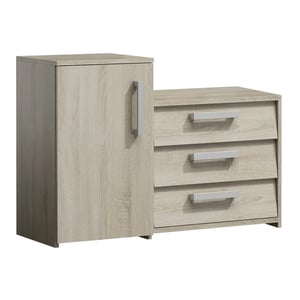 Topeshop PARIS SONOMA Closed Shoe Organizer, Oak