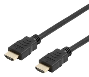 Deltaco HDMI-1020D-FLEX kabel HDMI 2 m HDMI Typu A (Standard) Czarny