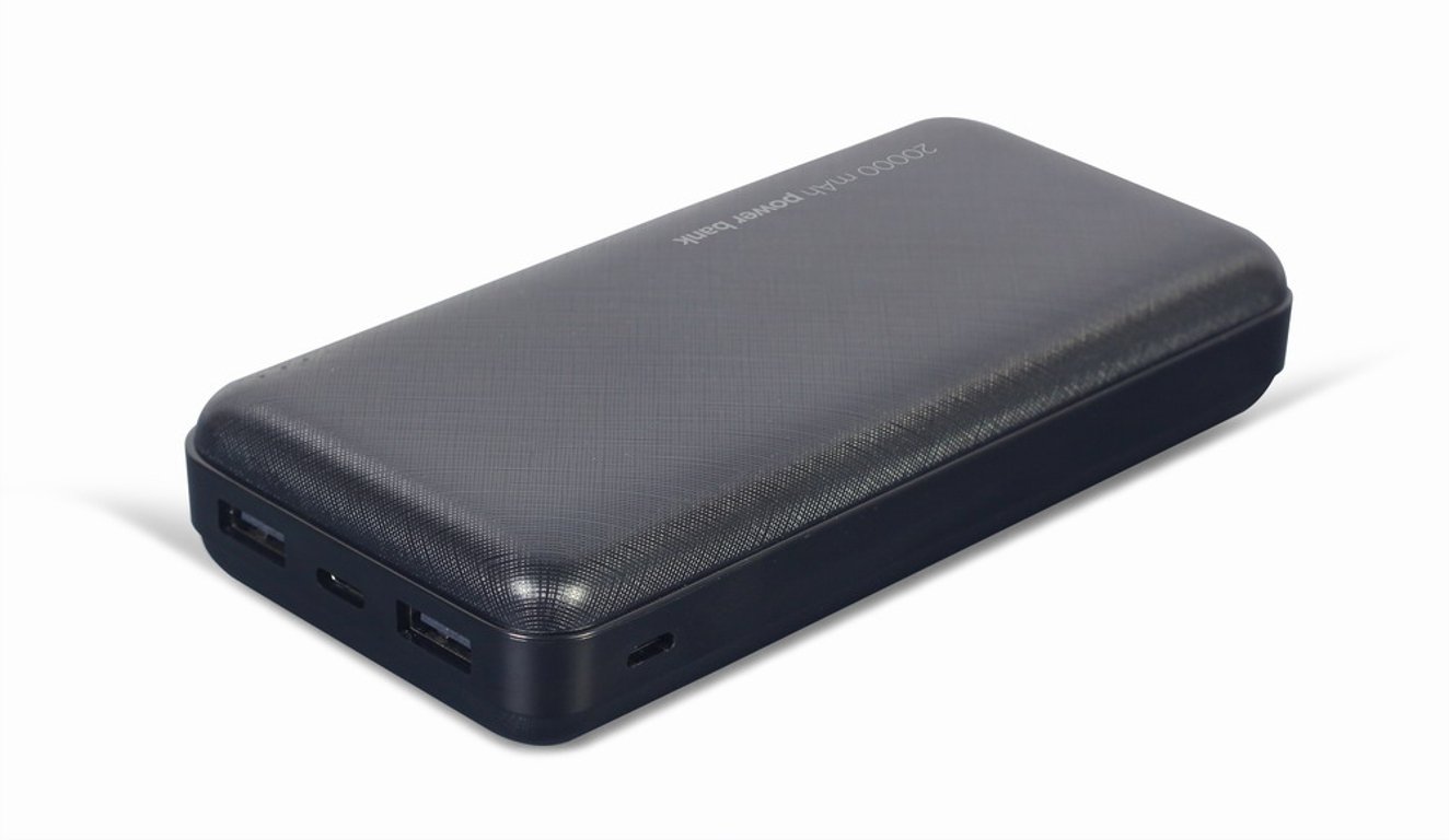 фото Зовнішній акумулятор (павербанк) Gembird 20000 mAh Black (PB20-02)