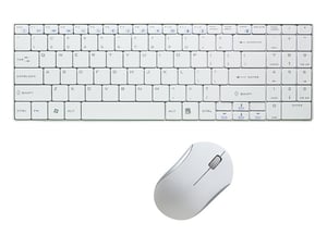 LogiLink ID0109 tangentbord Medföljande RF-mus Trådlös Vit