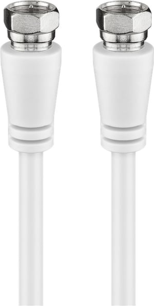 CMYK 66624 kabel koncentryczny 5 m F-Typu Biały