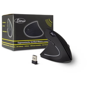 Inter-Tech KM-206L myszka Biuro Po lewej stronie RF Wireless Optyczny 1600 DPI