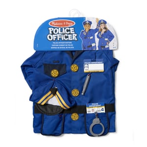 Melissa & Doug MPP RLP PoliceOfficerCstmRlplySet GML Maskeraddräkt för barn, unisex, uniform