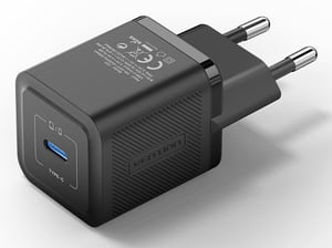 Vention FEPB0-EU Ladegerät für mobile Geräte: Kopfhörer, Smartphone, Smartwatch, Tablet, schwarz, Wechselstrom, Schnellladung, intern