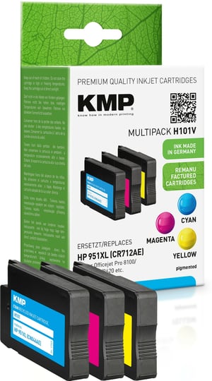 KMP H101V nabój z tuszem Cyjan, Purpurowy, Żółty