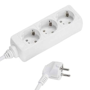 Vivanco VVELSTR3SCHWP 1.4 m Power Strip, 3 Outlets, Indoor, White