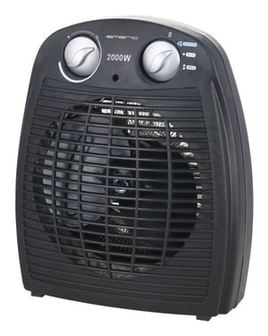 Emerio FH-106737.2 värmare, inomhus, svart, 2000 W, elektrisk fläktvärmare