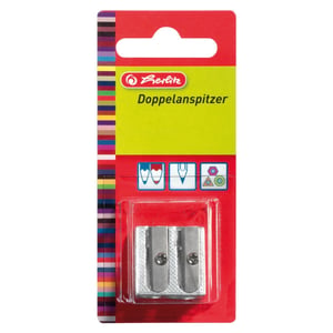 Herlitz 8680324 Pencil Sharpener Manual Pencil Sharpener Metallic