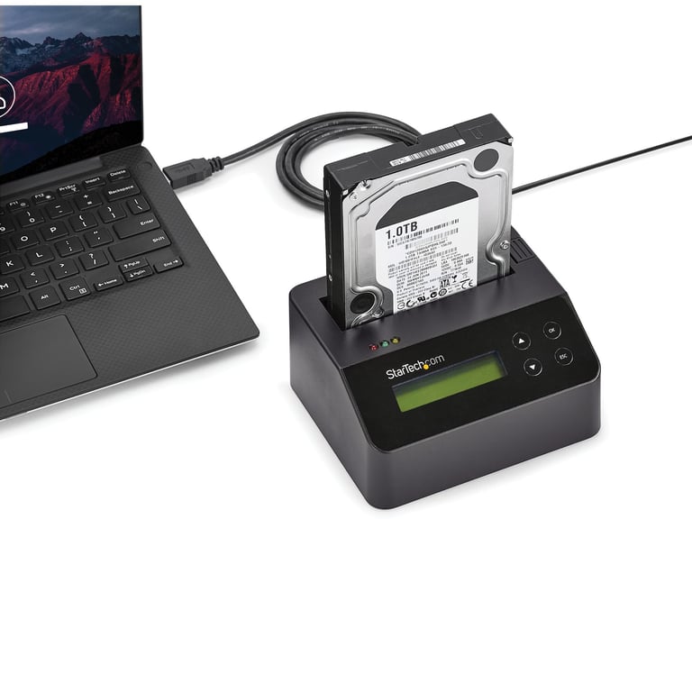 StarTech SDOCK1EU3P2 duplikator Duplikator HDD/SSD Czarny 1 kopii
