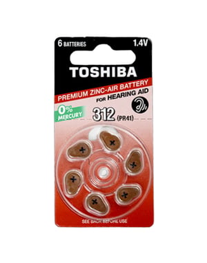 Toshiba PR41 NE DP-6 Batterie für den Hausgebrauch Einweg-Zink-Luft-Batterie