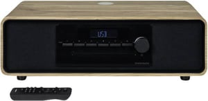 Thomson MIC300IDABBT Home Audio System 60 W Micro Home Audio System Black, Wood