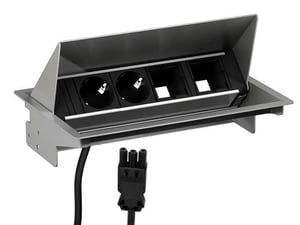 Bachmann 900.402 gniazdko elektryczne 2x AC Szary
