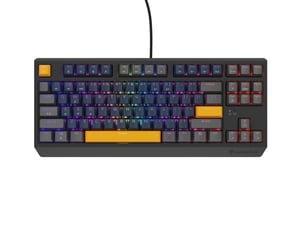 GENESIS THOR 230 TKL Gaming Keyboard USB + RF Wireless + Bluetooth QWERTY Black, Blue, Gray, Orange