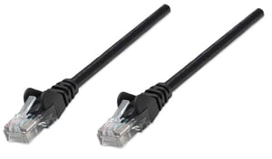 Intellinet 320764 Netzwerkkabel, schwarz, 3 m, Cat5e U/UTP (UTP)