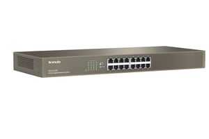 Tenda TEG1016G Netzwerk-Switch, unmanaged, Gigabit-Ethernet (10/100/1000), 1U, blau