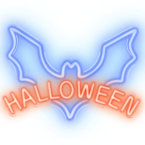 Forever Light Neon PLEXI LED HALLOWEEN blue red NNE17 Lekka ozdoba