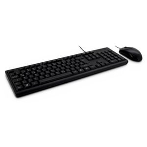 Inter-Tech KB-118 klawiatura Dołączona myszka Biuro USB QWERTZ Czarny