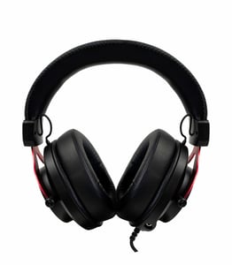 Arozzi Aria Hörlurar med sladd, huvudband, gaming, svart, röd