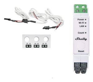 Shelly Pro 3EM-3CT63 AC electricity consumption meter