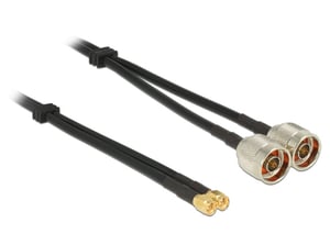 DeLOCK 89467 kabel koncentryczny RG-58 5 m 2 x N plug 2 x SMA plug Czarny