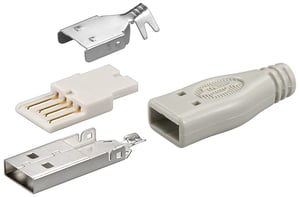 Goobay 12025 wtyczka USB Type-A Szary
