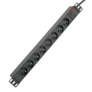 ROLINE 19.07.1626 PDU Power Distribution Unit, 8 x Power Outlets, Black