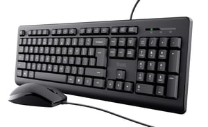Trust Primo-tangentbord Medföljande mus Universell USB QWERTY US English Svart
