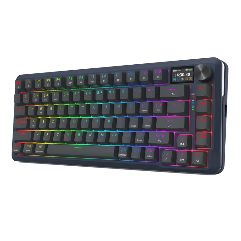 REDRAGON K708-RGB-PRO FLEKACT klawiatura USB + RF Wireless + Bluetooth Czarny