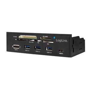 LogiLink UA0341 Internal SATA Card Reader, Black