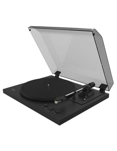 TEAC TN-175-B Plattenspieler mit Riemenantrieb, schwarz, vollautomatisch