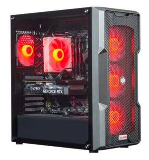 HAL3000 PCHS2477 PC AMD Ryzen™ 5 5600X 16 GB DDR3L-SDRAM 1 TB HDD NVIDIA GeForce RTX 3060 Windows 10 Home Midi Tower Czarny