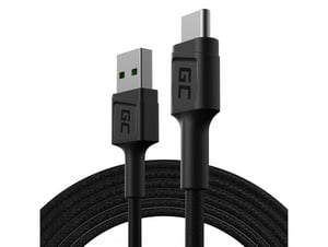 Green Cell Kabel GC PowerStream USB-A - USB-C 200cm, szybkie ładowanie Ultra Charge, QC 3.0