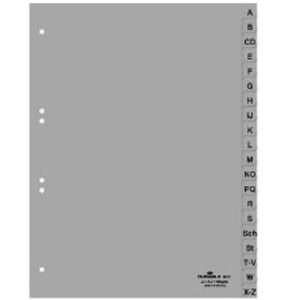 Durable 651010 Card Tab Alphabet Tab Polypropylene (PP) Gray