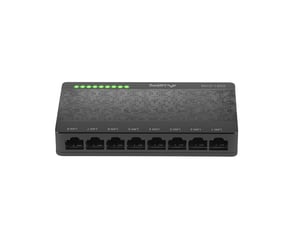 Lanberg DSP1-0108 Unmanaged Fast Ethernet (10/100) Network Switch, Black