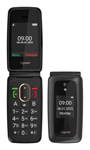 Gigaset GL795 7.11 cm (2.8") 142 g Black Phone for seniors