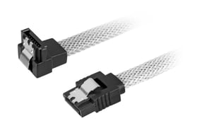 Sharkoon SATA 3-kabel, 0,3 m, SATA 7-stifts, svart, vit