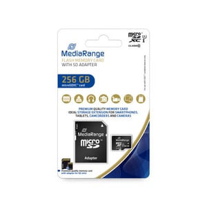 MediaRange MR946 256 GB MicroSDXC UHS-I Class 10 flashminne