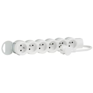 Legrand 050062 rozgałęziacz 3 m 6 x gniazdo sieciowe Biały