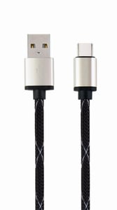 Cablexpert CCP-USB2-AMCM-2.5M USB 2.0 Cable, 2.5 m, USB-A to USB-C, Black