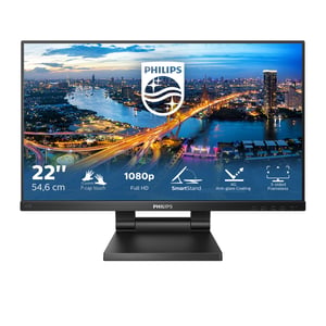 Philips B Line 222B1TC/00 monitor komputerowy 54,6 cm (21.5") 1920 x 1080 px Full HD LED Ekran dotykowy Czarny