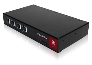 ADDER ADDERView Secure Analogue przełącznik KVM Czarny